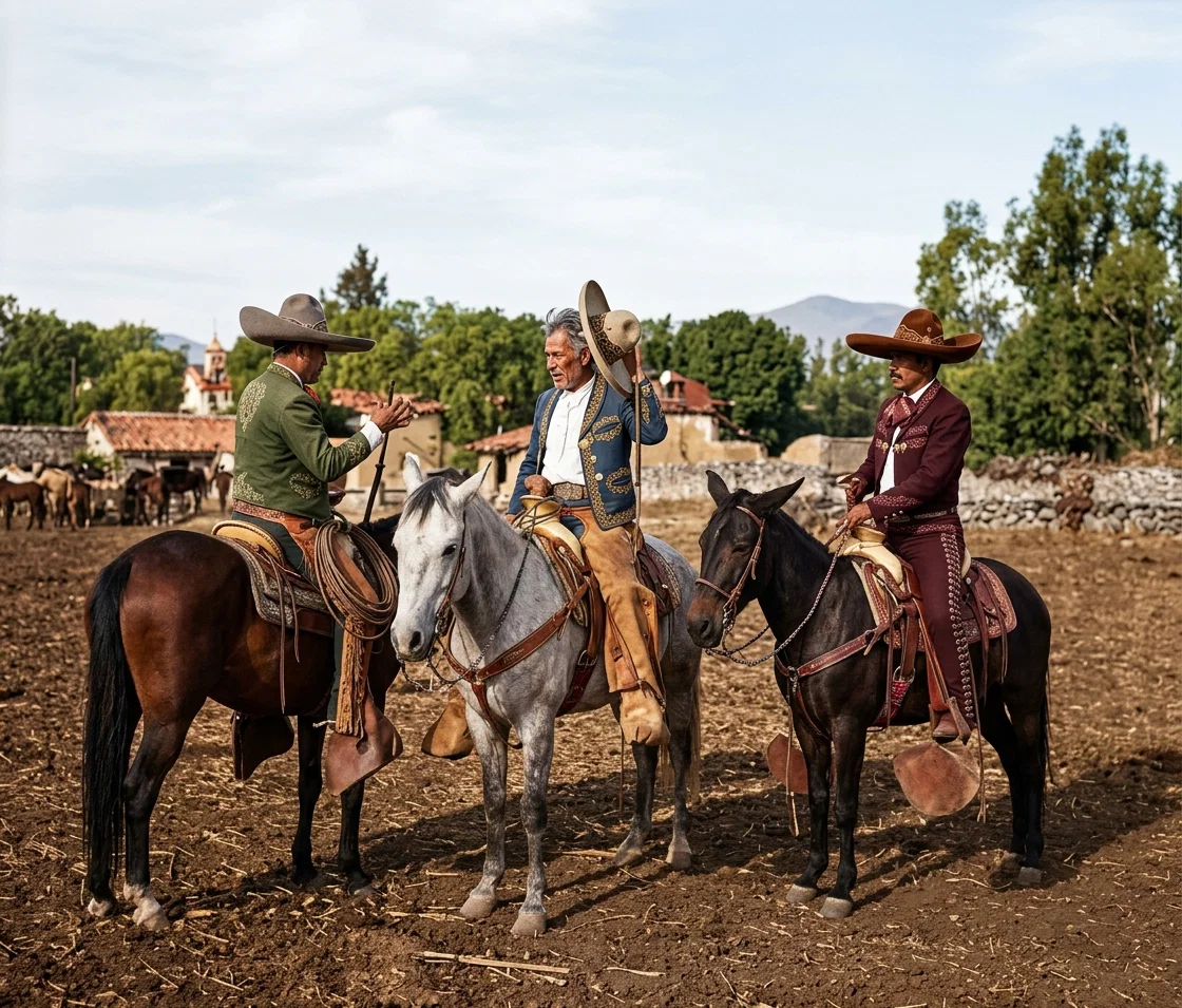 Typical Mexican Scene.