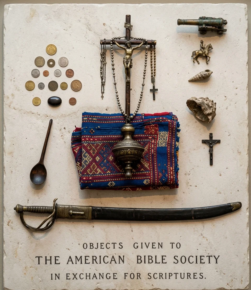 OBJECTS GIVEN TO THE AMERICAN BIBLE SOCIETY BY EX-CHANCELLOR
