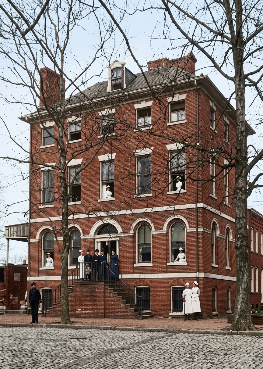 Our dispensary and clinical hospital in charge of Dr. Elliott, Washington, D. C.