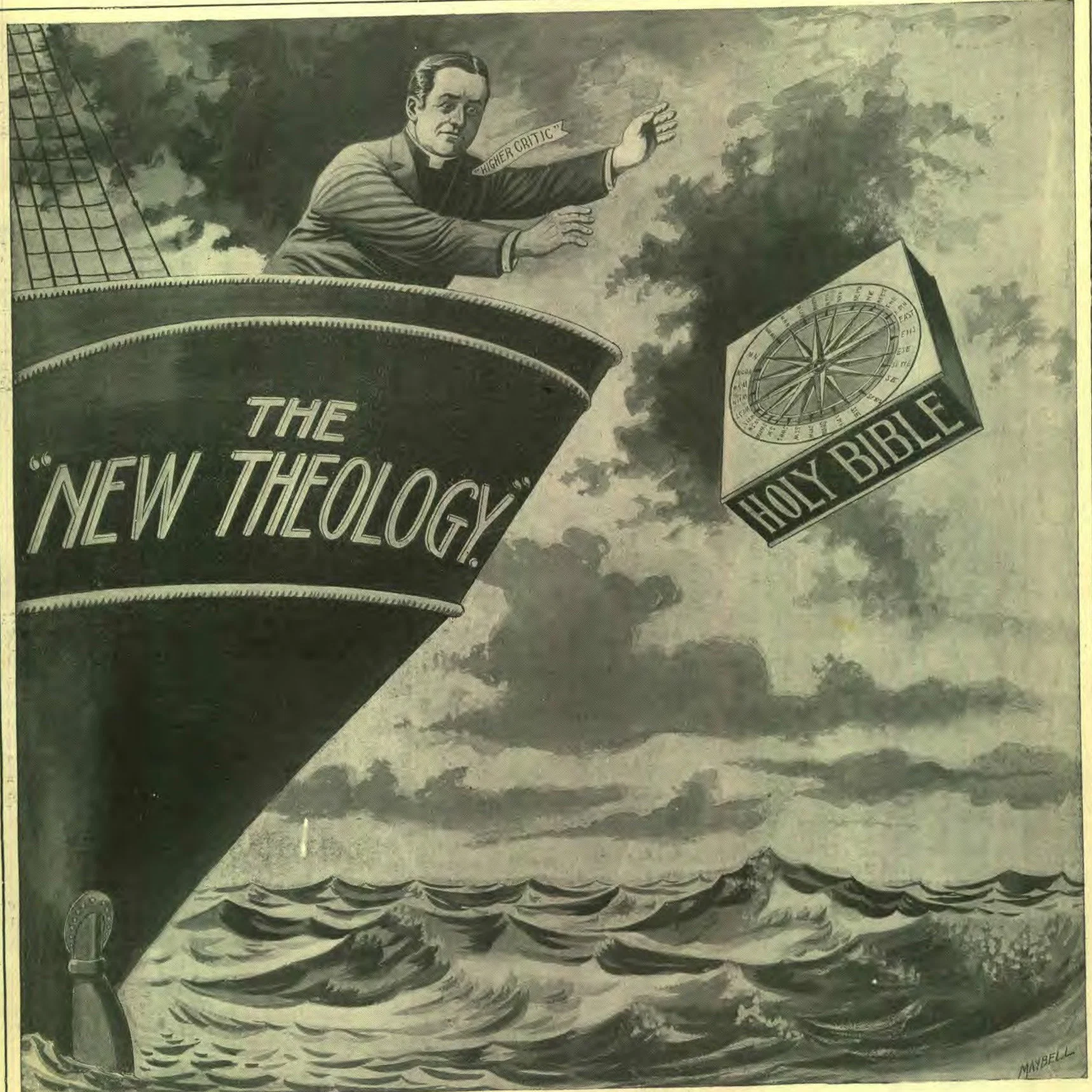 Copyrighted, 1908. CASTING AWAY THE COMPASS