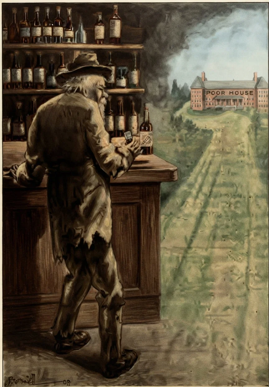 From “The Shadow of the Bottle” 
“Payments are made by the drinker in brawn and brains, ambition and efficiency, morality and decency, duty and honor.”
