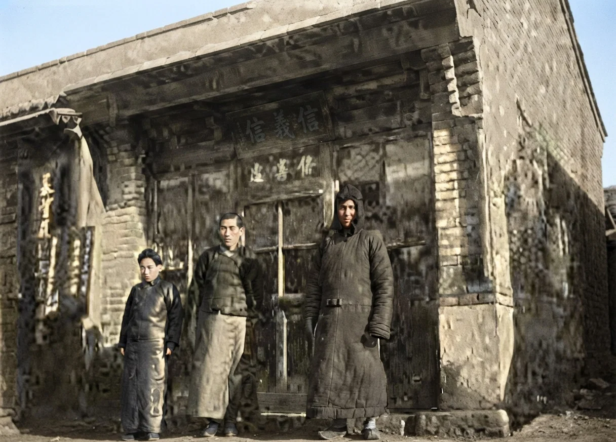 OUR CHAPEL IN LIAOYANG, MANCHURIA, AND THE YOUNG MAN IN CHARGE OF IT