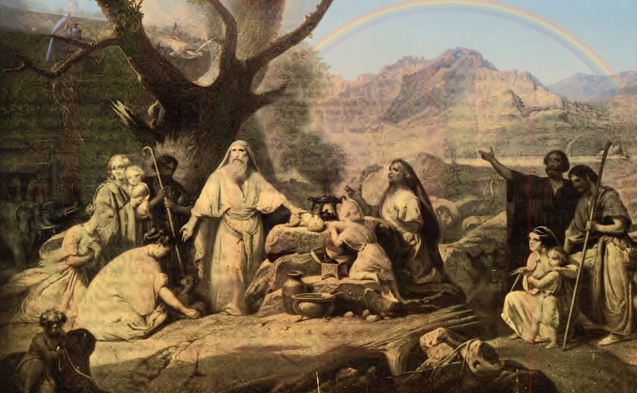 NOAH OFFERING SACRIFICE AFTER THE FLOOD
