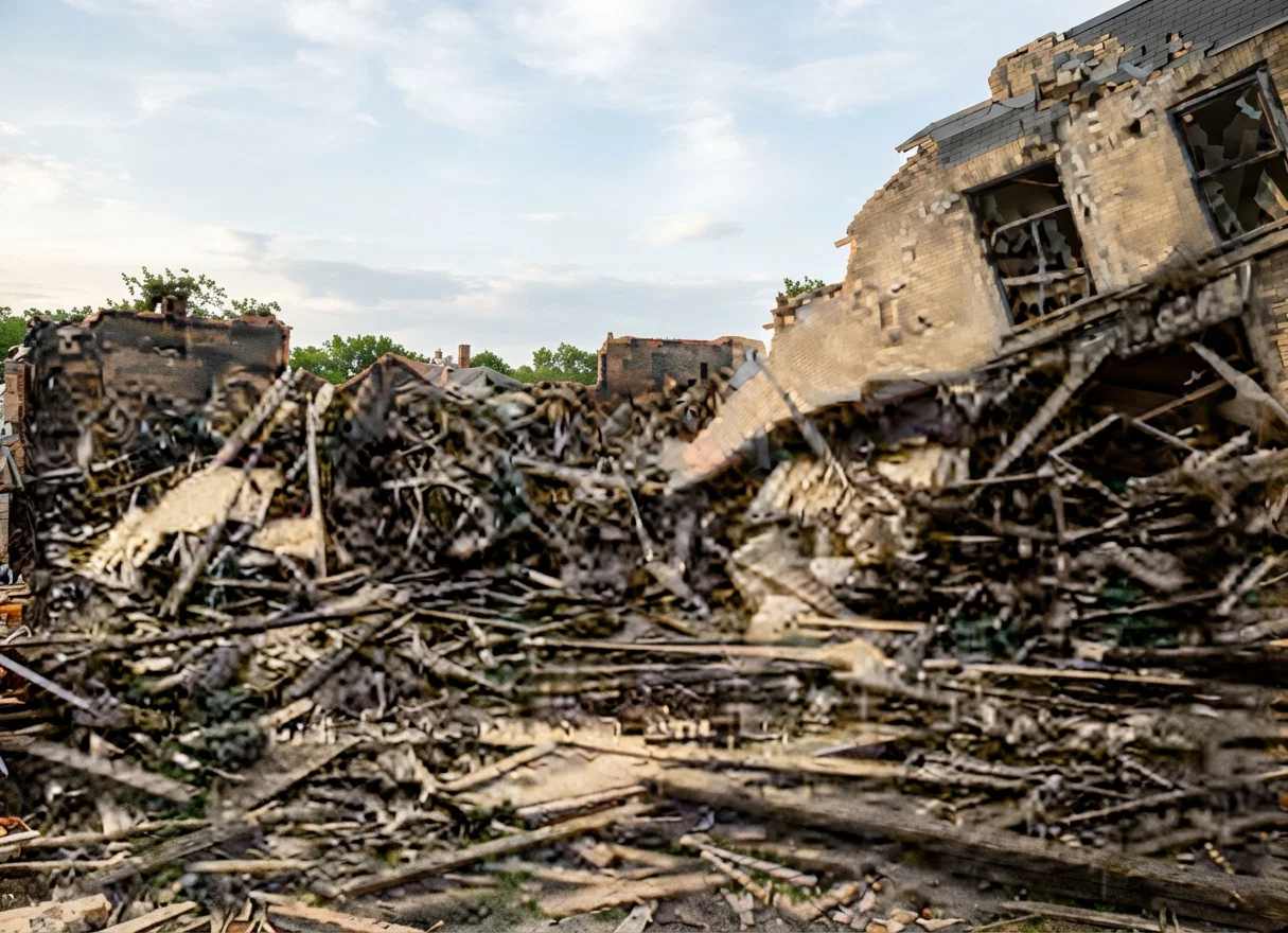 The work of the tornado on Cornwall Street, Regina