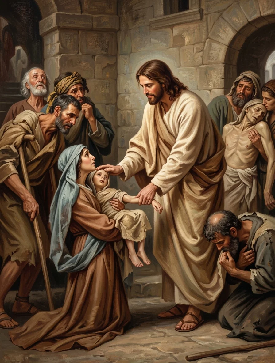 “All they that had any sick with divers diseases brought them unto Him; and He laid His hands on every one of them, and healed them.” Luke 4:40.