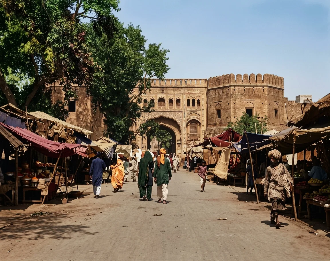 ONE OF THE THIRTEEN GATES OF LAHORE CITY, NORTH INDIA