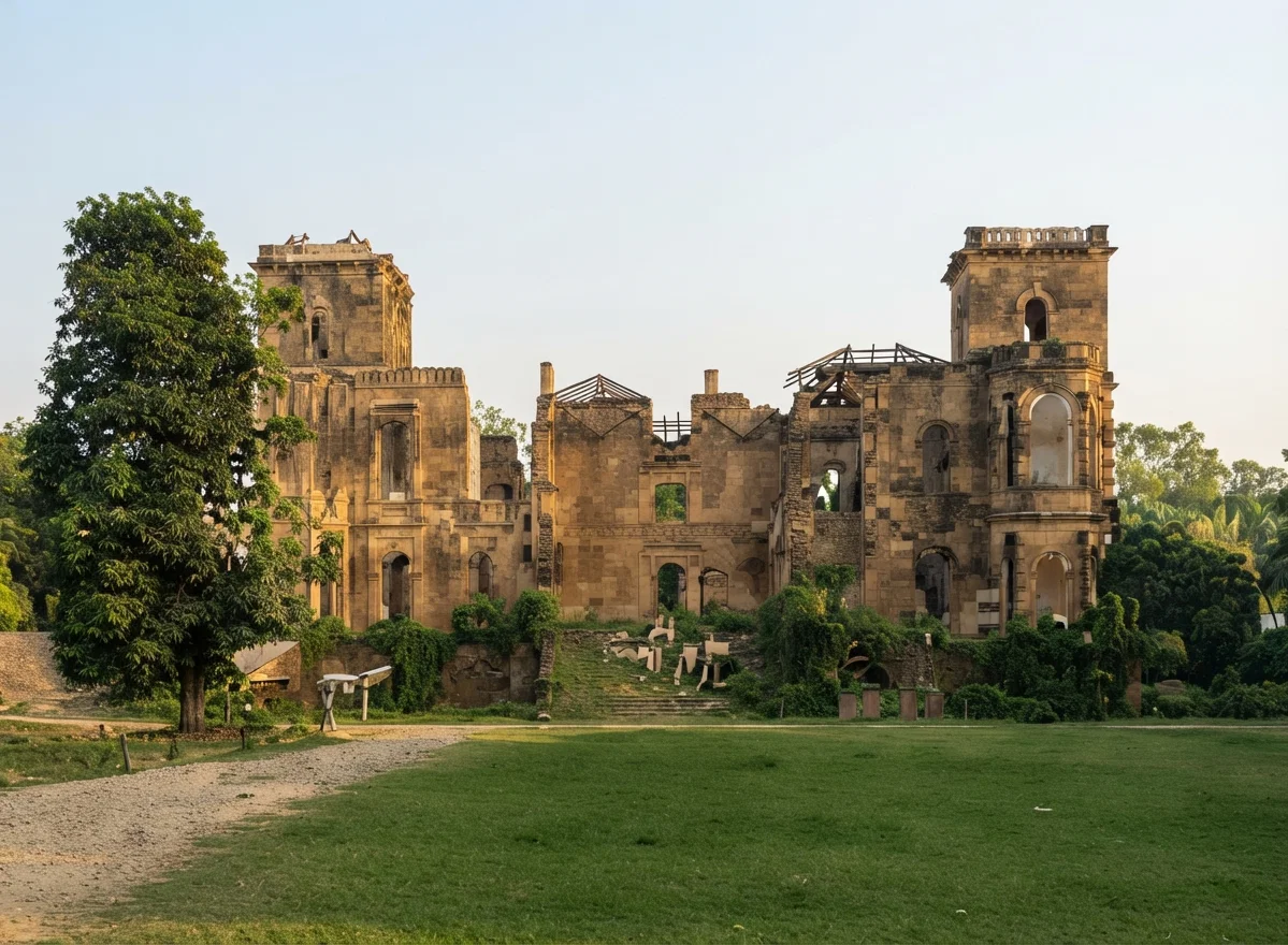 Ruins of the Dilkeesha Palace in Lucknow, noted as the place to which the British forces retreated after the evacuation of the Residency.