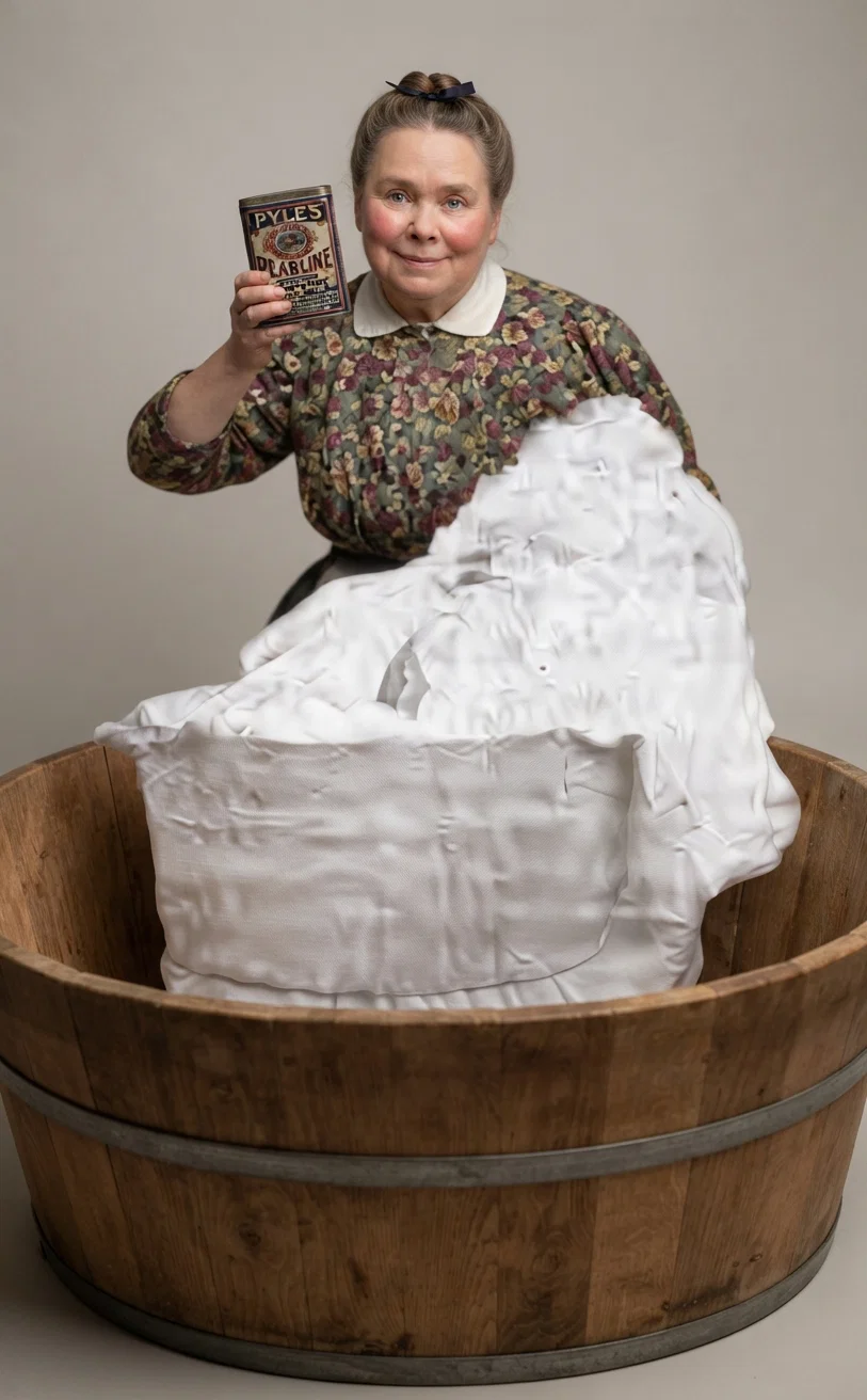 Servant Question - you'll settle it so far as the WASHING and CLEANING are concerned by supplying yours with PYLE'S PEARLINE The work will be done WELL-EASILY-SAFELY and YOU'LL HAVE A GRATEFUL SERVANT