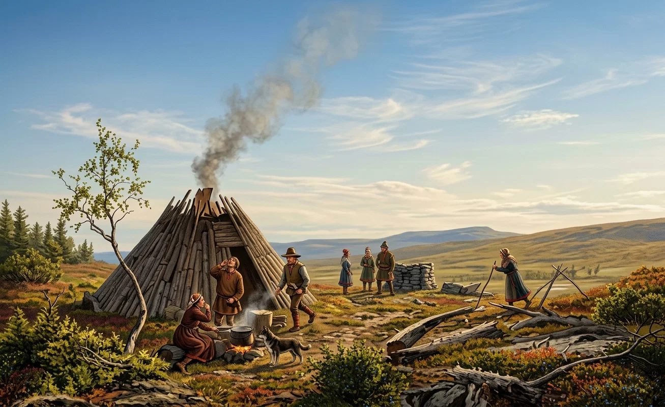 LAPLANDERS’ DWELLING IN NORTHERN NORWAY