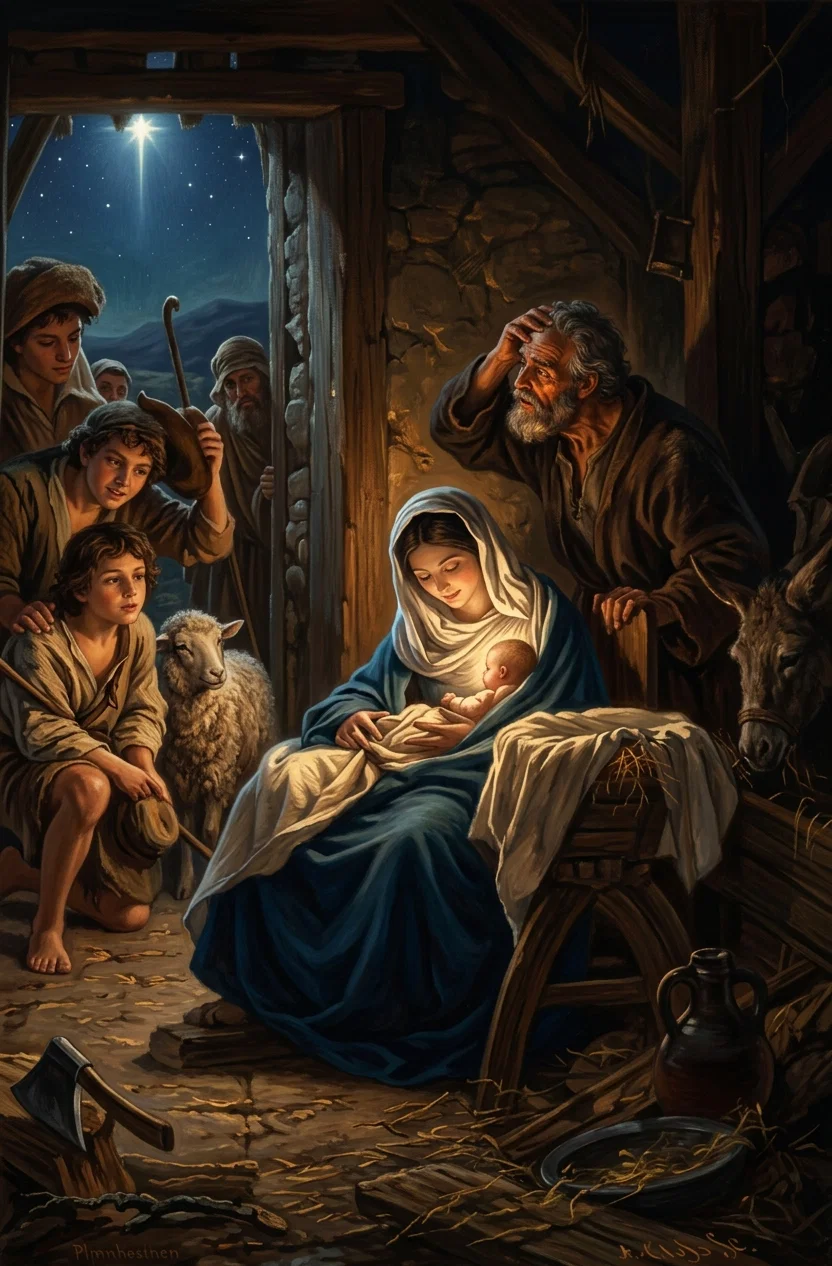 “When the fulness of time came, God sent forth His Son, born of a woman, born under the law, that He might redeem them which were under the law.” “And the Word was made flesh, and dwelt among us.” “And this is the name whereby He shall be called, Emmanuel, which being interpreted is, GOD WITH US.”