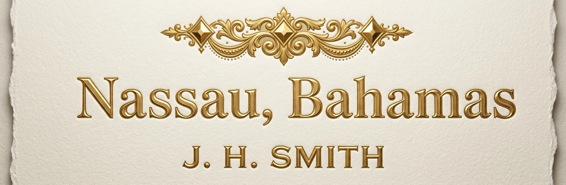 Nassau, Bahamas
J. H. SMITH