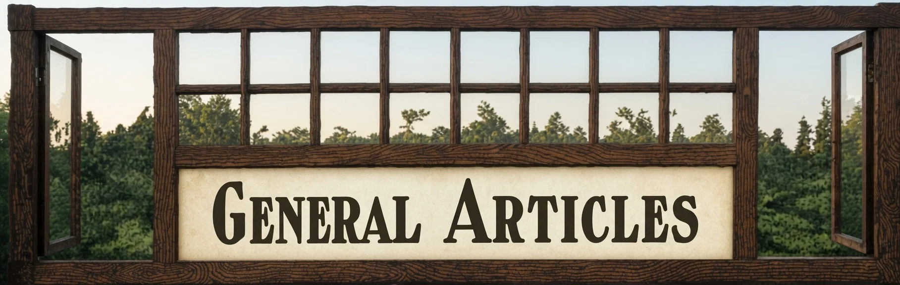 GENERAL ARTICLES