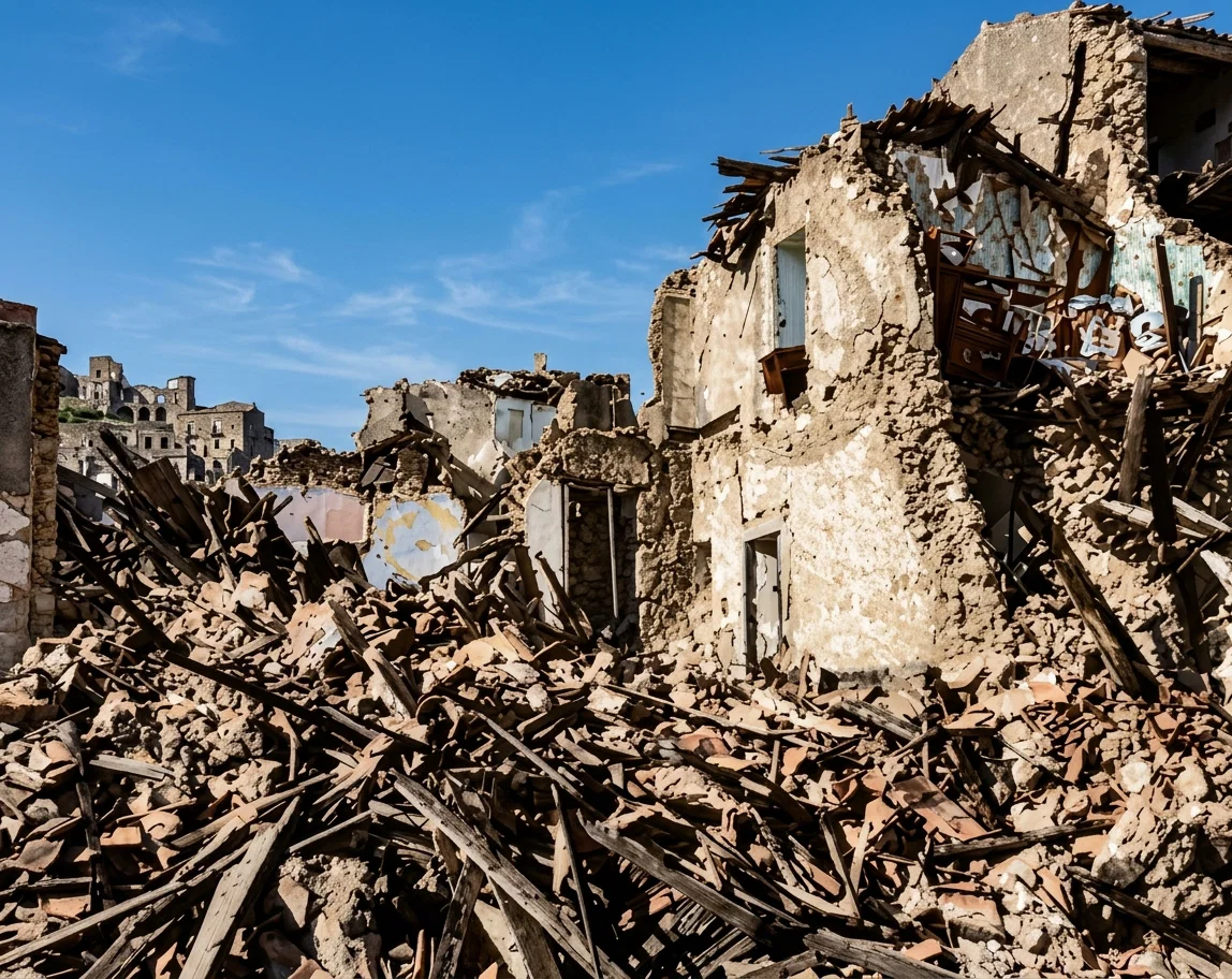 SICILIAN EARTHQUAKE RUINS, 1908