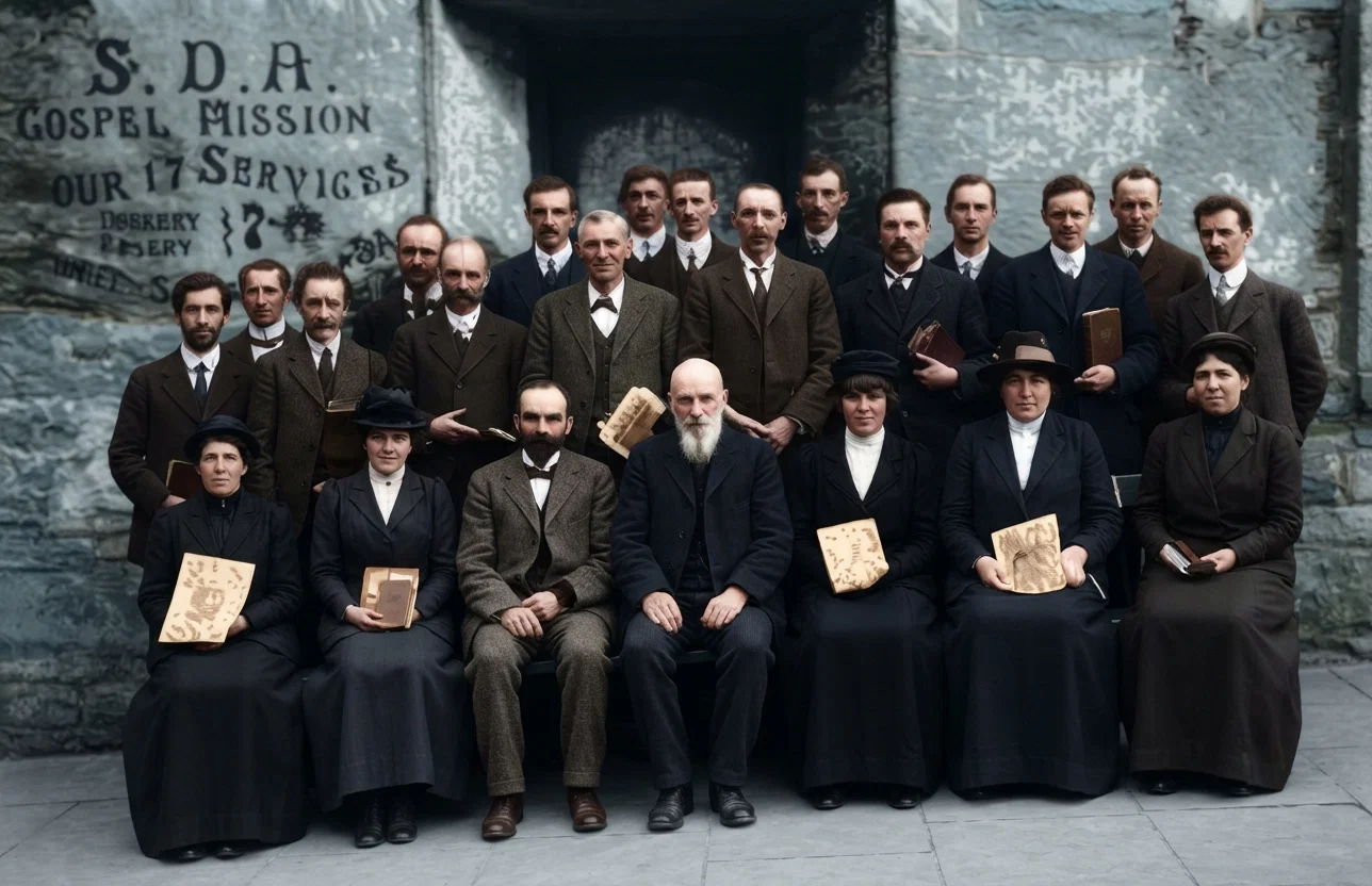 WORKERS AT THE MEETING IN WALES