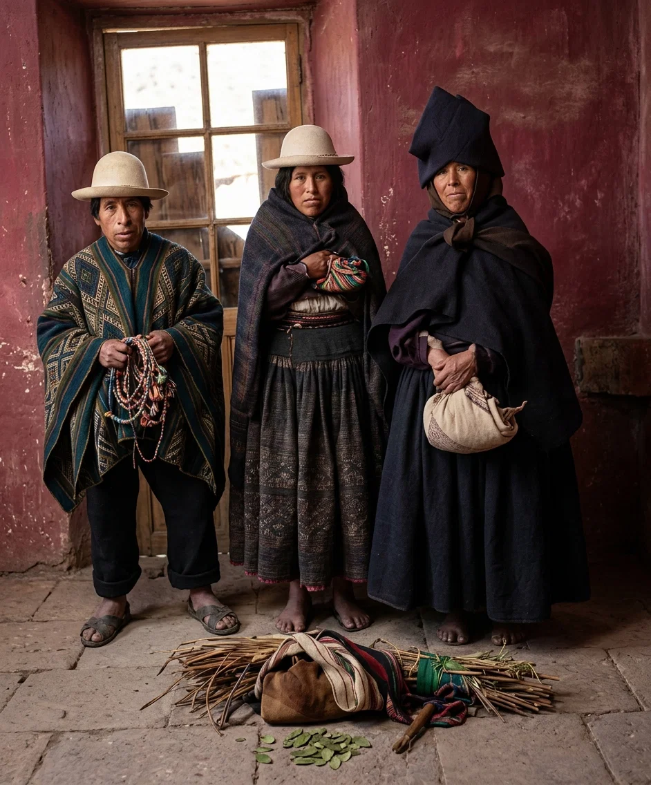SOME OF OUR INCA INDIANS IN CHURCH FELLOWSHIP
(See article on page 12)