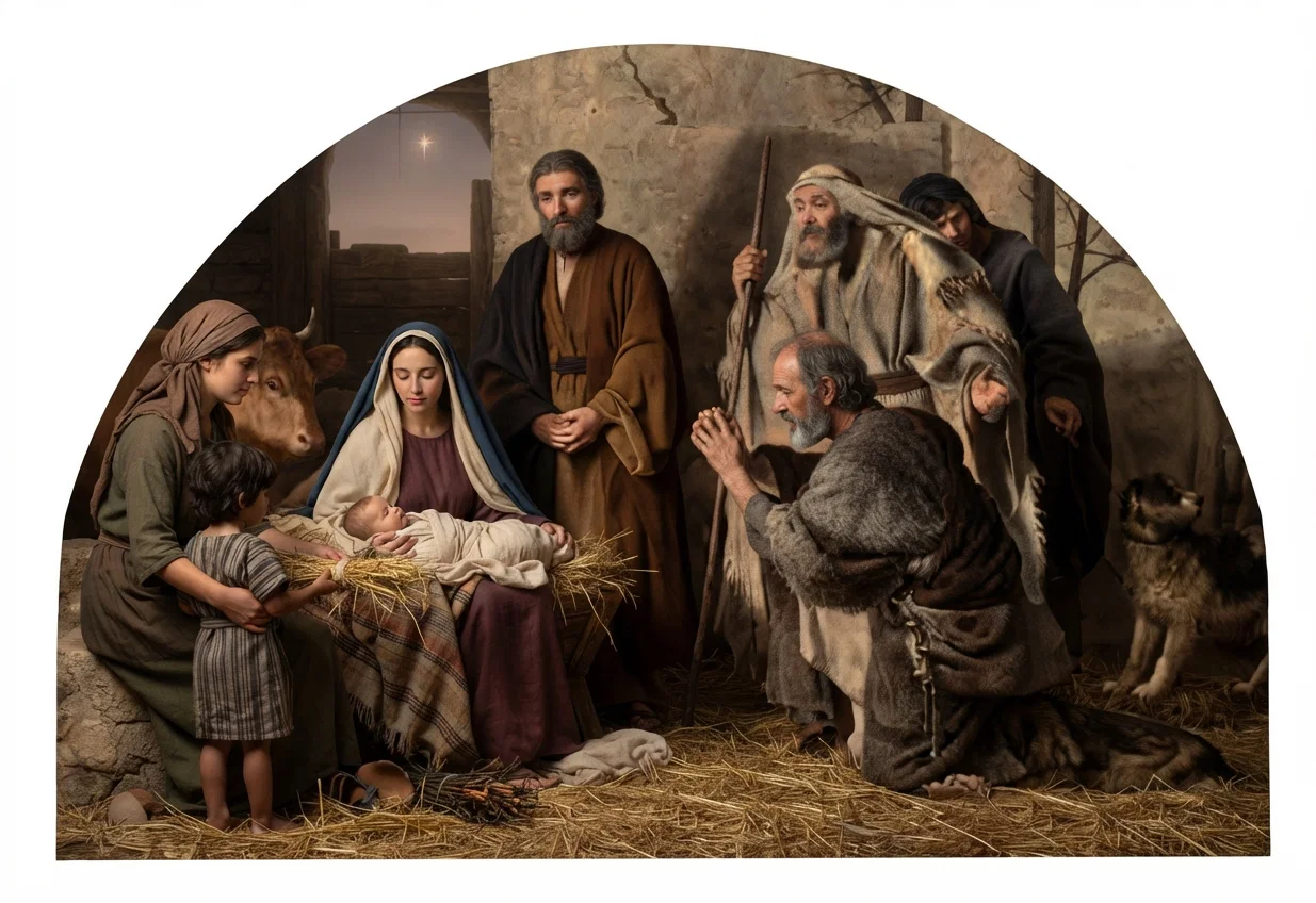 "And they came with haste, and found both Mary and Joseph, and the Babe lying in the manger." Luke 2:16.