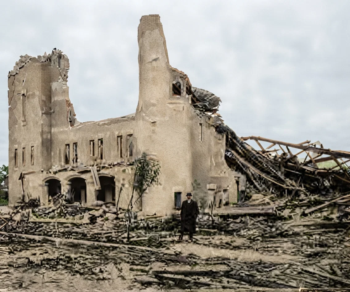 Metropolitan Methodist Church as wrecked by the tornado