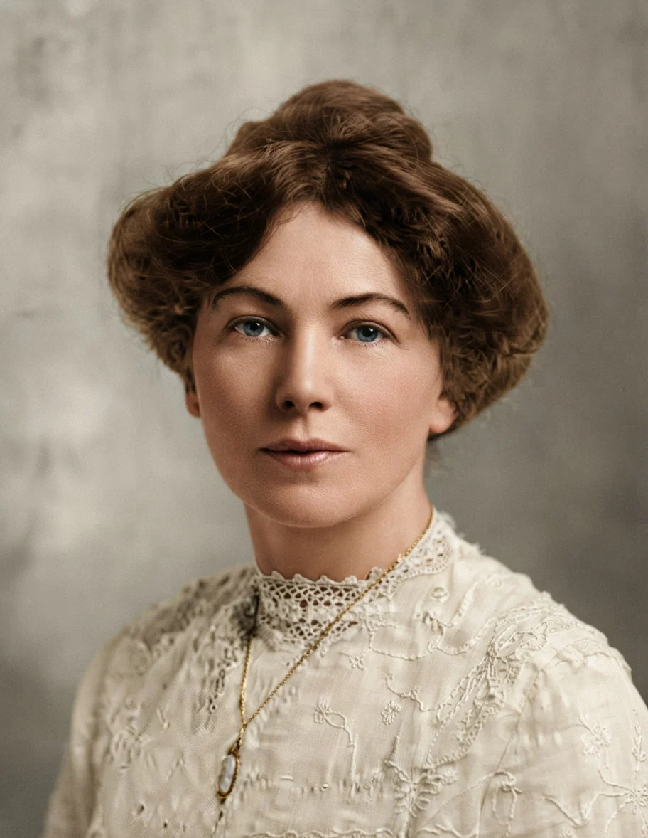 Copyright Lambert Weston & Son. Miss Pankhurst, a militant suffragette