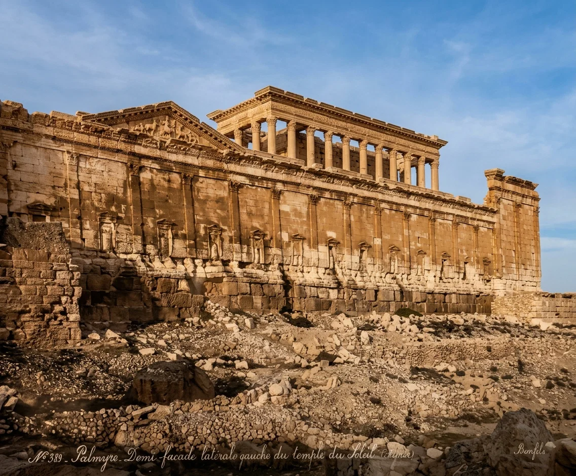 Part of the Ruins of the Magnificent Temple of the Sun in Old Palmyra, or Tadmor, in Syria. Literal Temples All Crumbling; the Old Worship Does Not Exist in Form; but Is It Not Here in Fact?