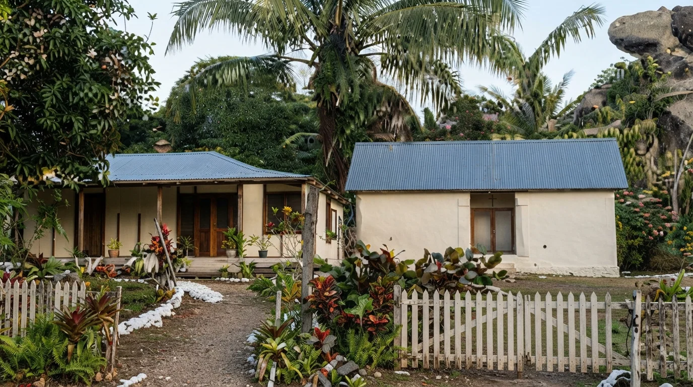 SEVENTH-DAY ADVENTIST MISSION HOME AND CHURCH, ATCHEN, MALEKULA, NEW HEBRIDES
