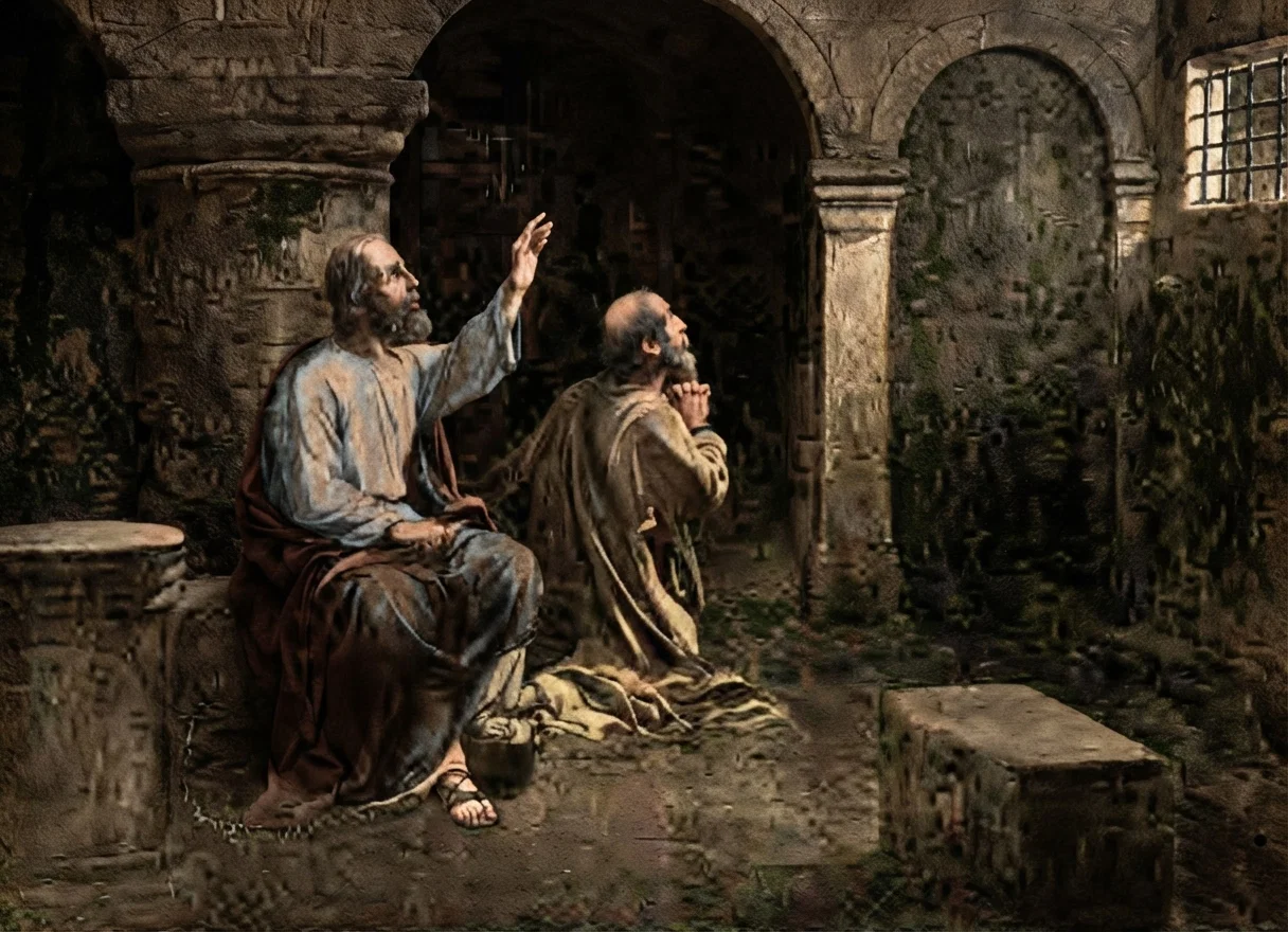 PAUL AND SILAS IN PRISON