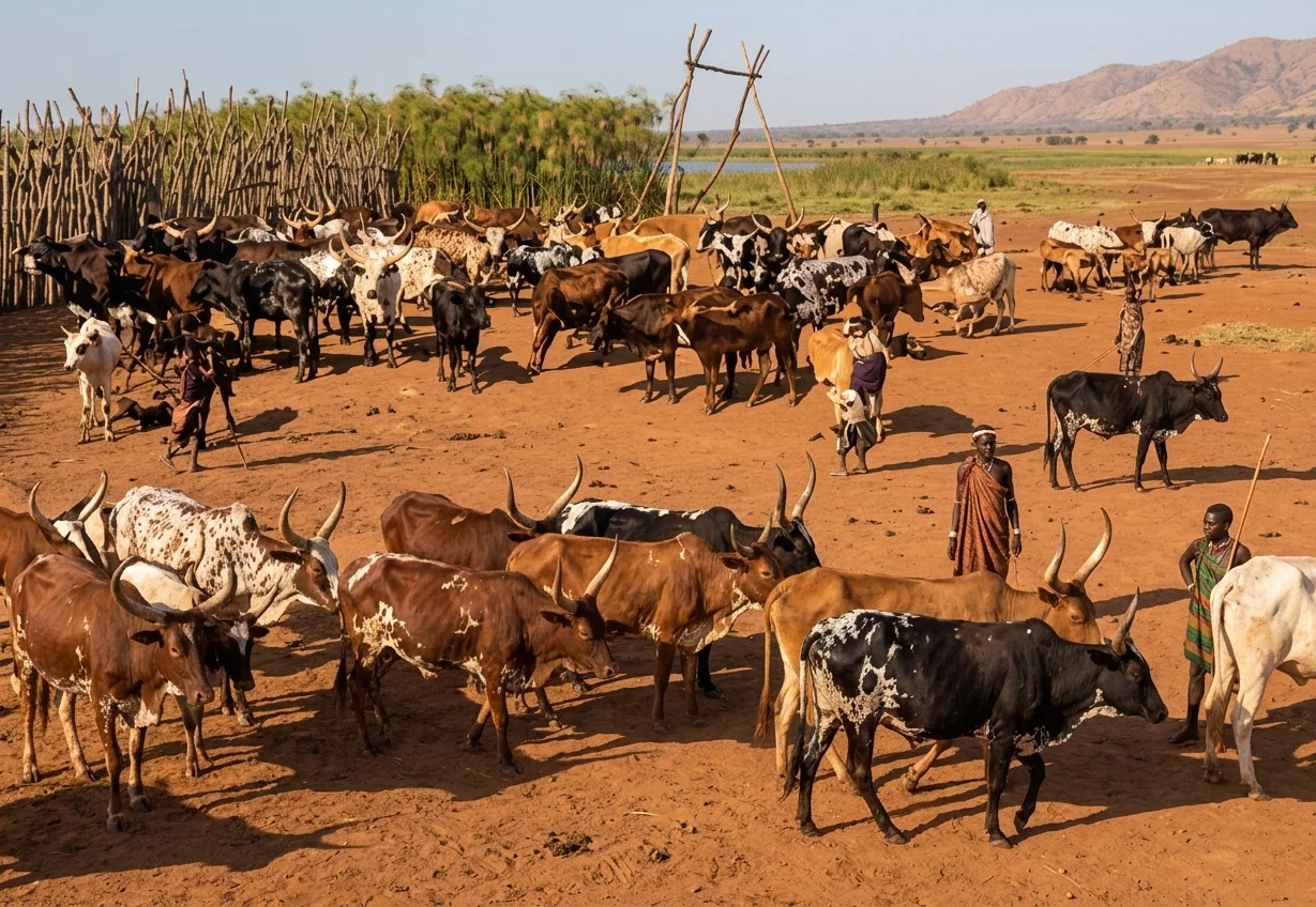 CATTLE YARD,
OUR BAROTSE-
LAND HEAD-
STATION