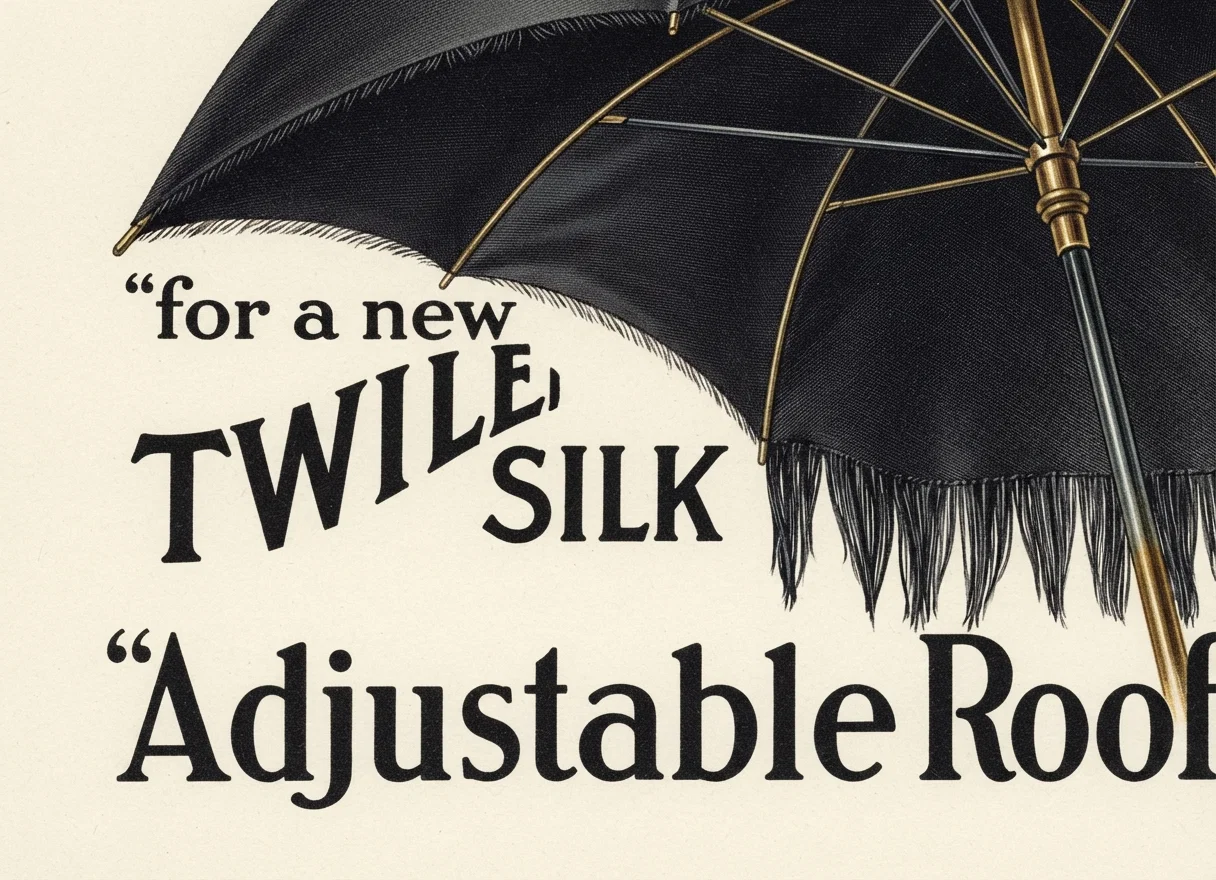 $1.00 for a new UNION TWILLED SILK Adjustable Roof