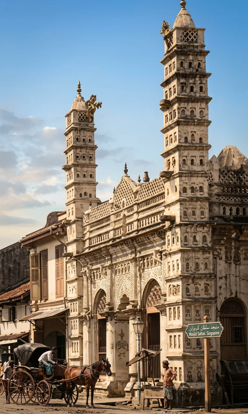 Mohammedan and Chinese Temples—Singapore