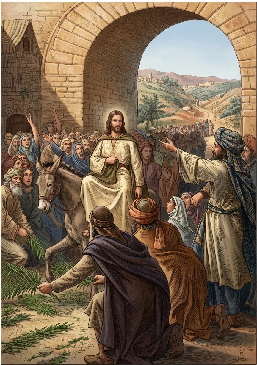 “Behold, thy King cometh unto thee.”