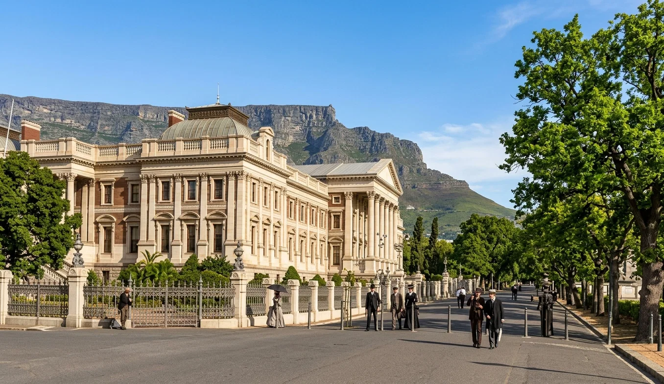 Government Avenue and Parliament House, Cape Town.