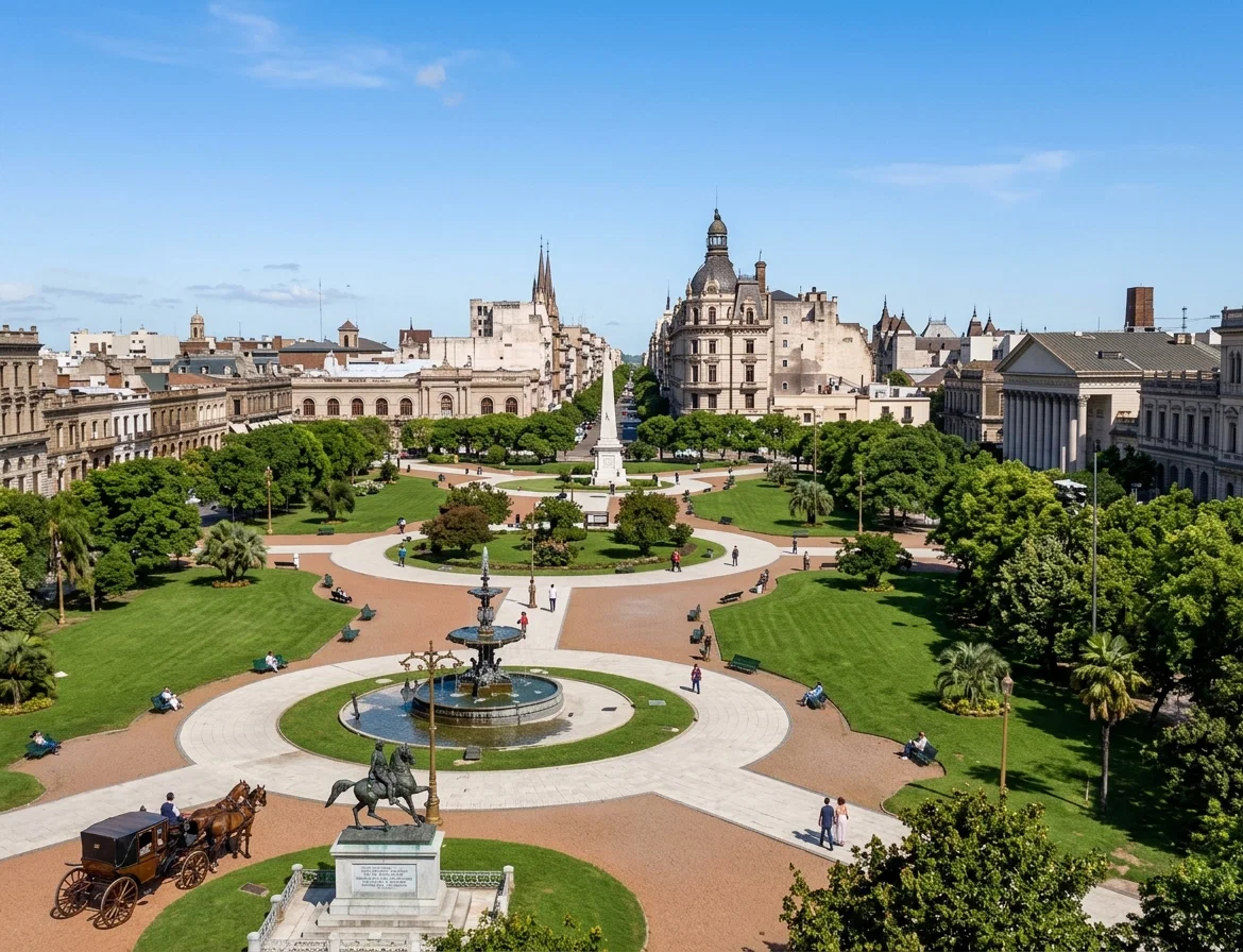 Public Park, Buenos Ayres, South America.