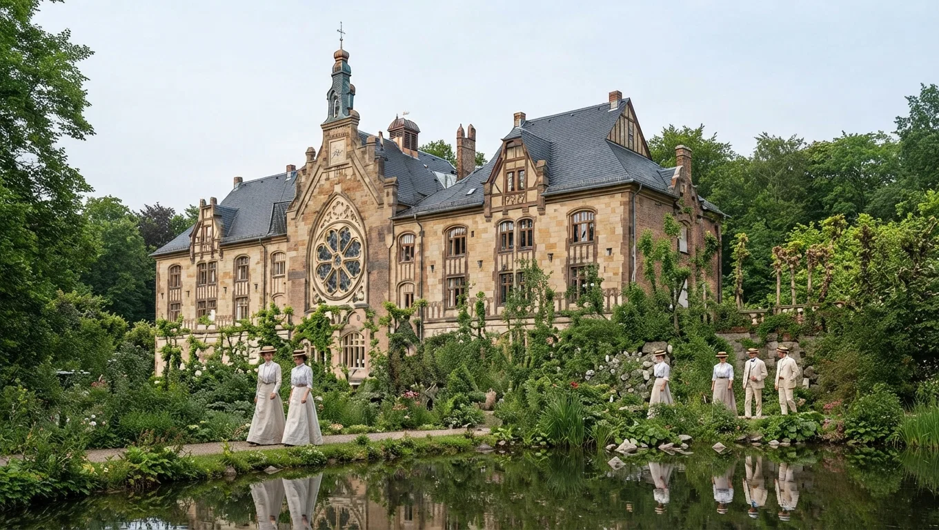 MAIN SCHOOL BUILDING AT FRIEDENSAU
