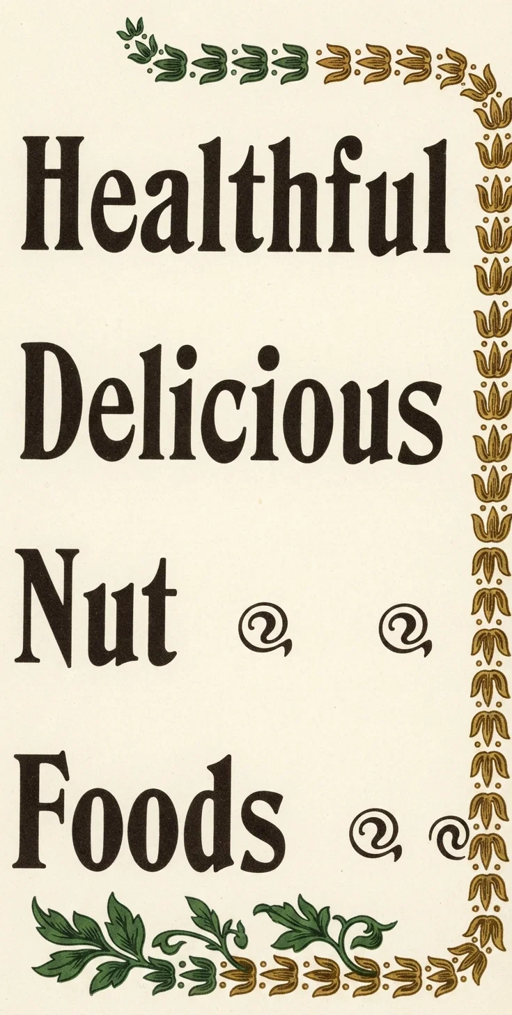 Healthful Delicious Nut Foods