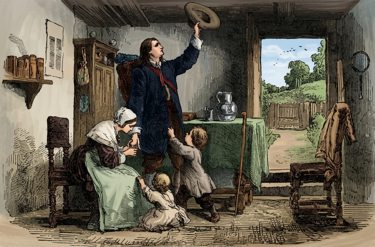 Roger Williams was banished, we are told by the Schaff-Herzog Encyclopedia, because he "declared his opinion that the magistrate might not punish a breach of the Sabbath, nor any other offense, as it was a breach of the first table" of the Decalogue. In other words, that man's duty to God was in no way subject to human control.