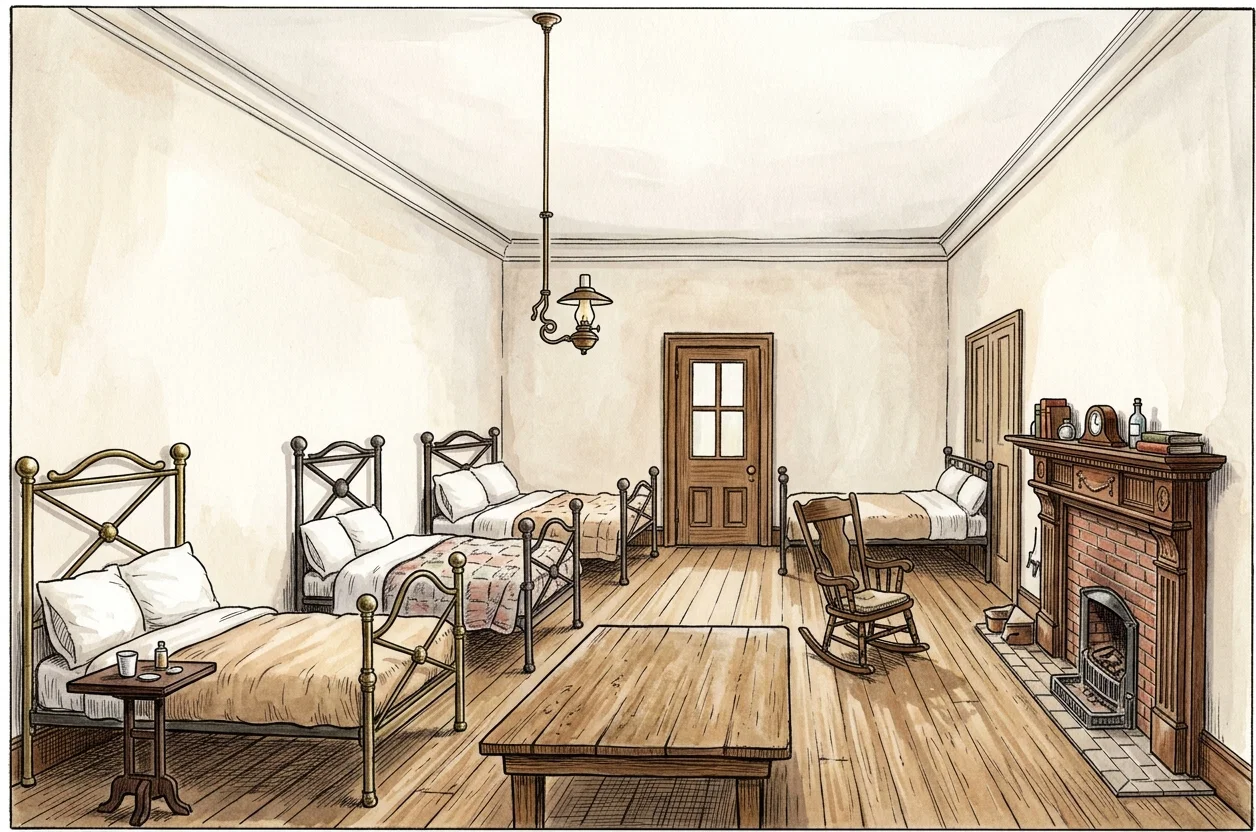 A WARD FOR PATIENTS.