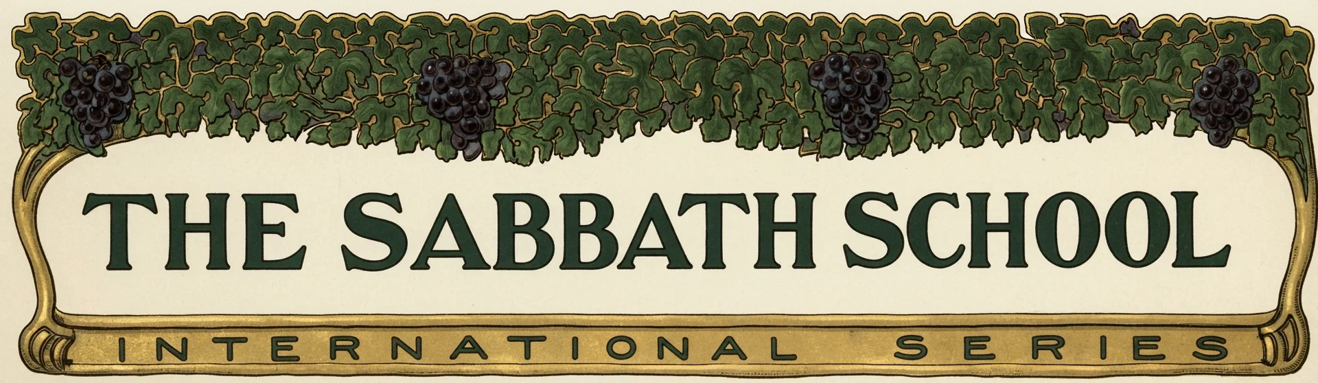 THE SABBATH SCHOOL
INTERNATIONAL SERIES