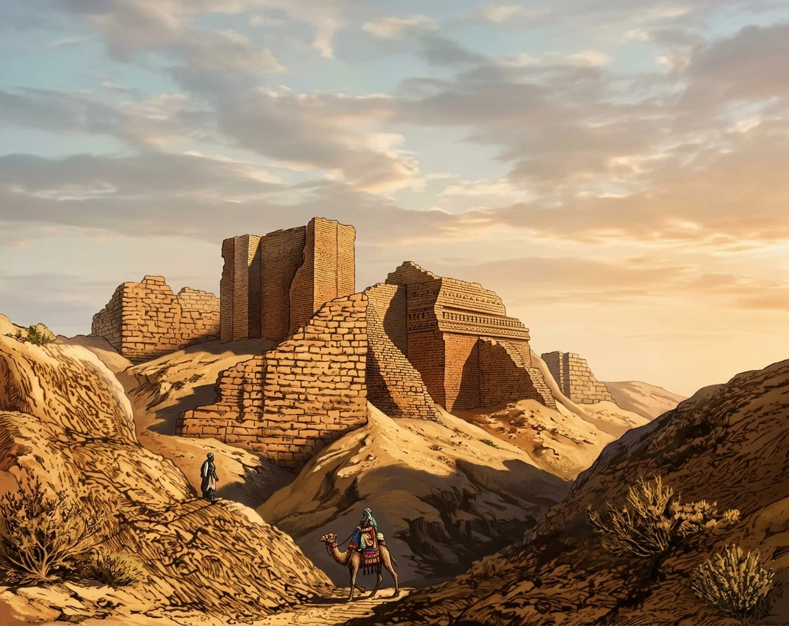 Ruins of the Palace of Nebuchadnezzar, Called “Kasr.”