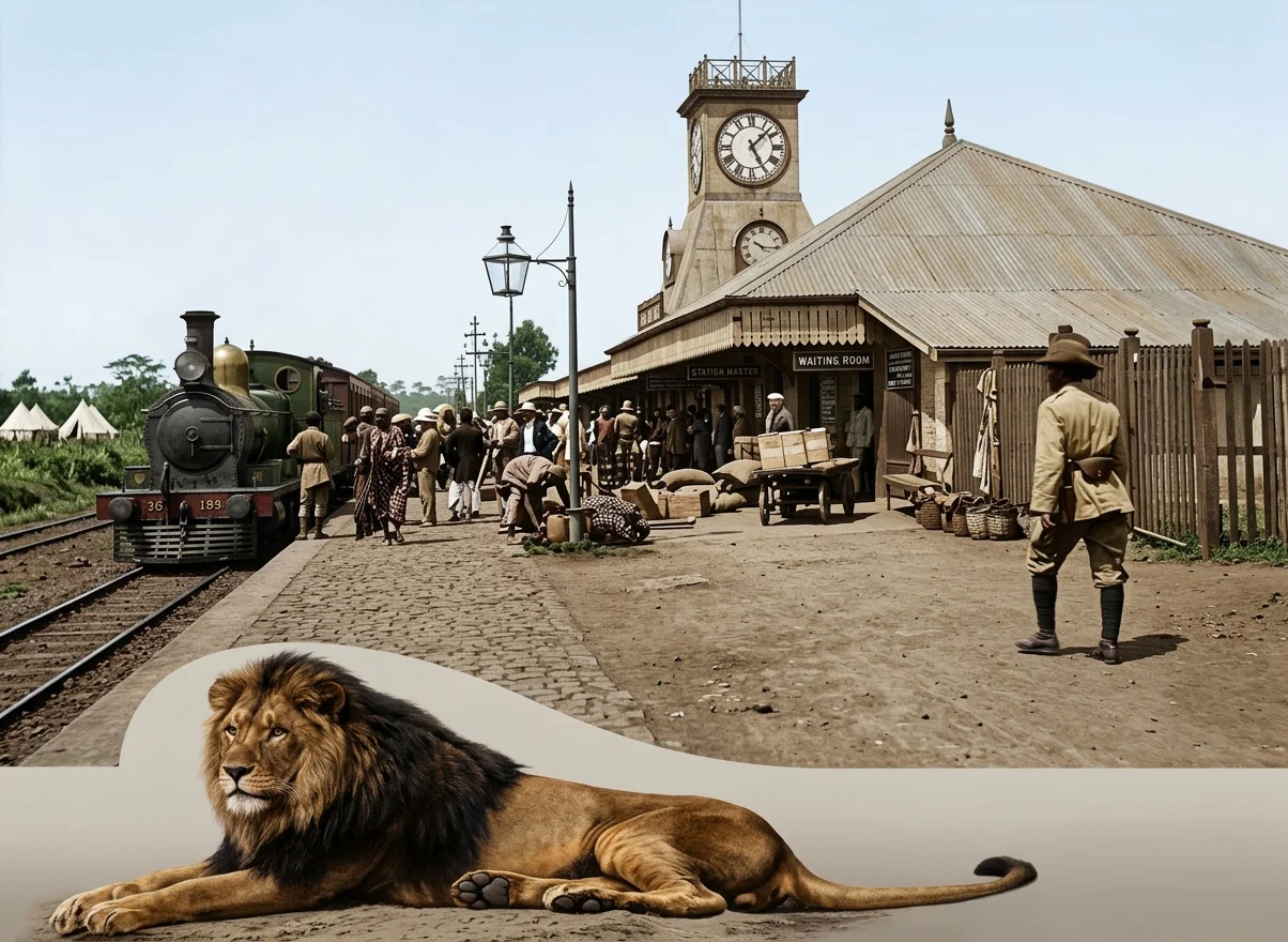 RAILWAY STATION, NAIROBI, BRITISH EAST AFRICA