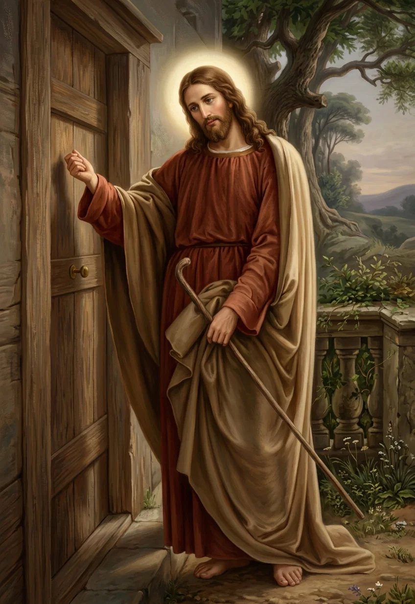 Behold, I stand at the door, and knock; if any man hear My voice, and open the door, I will come in to him, and will sup with him, and he with Me.
