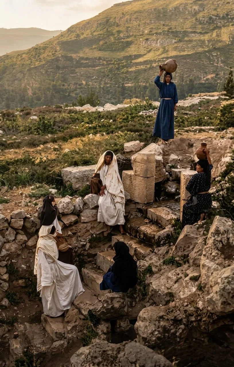 Women at a Well in Samaria.
