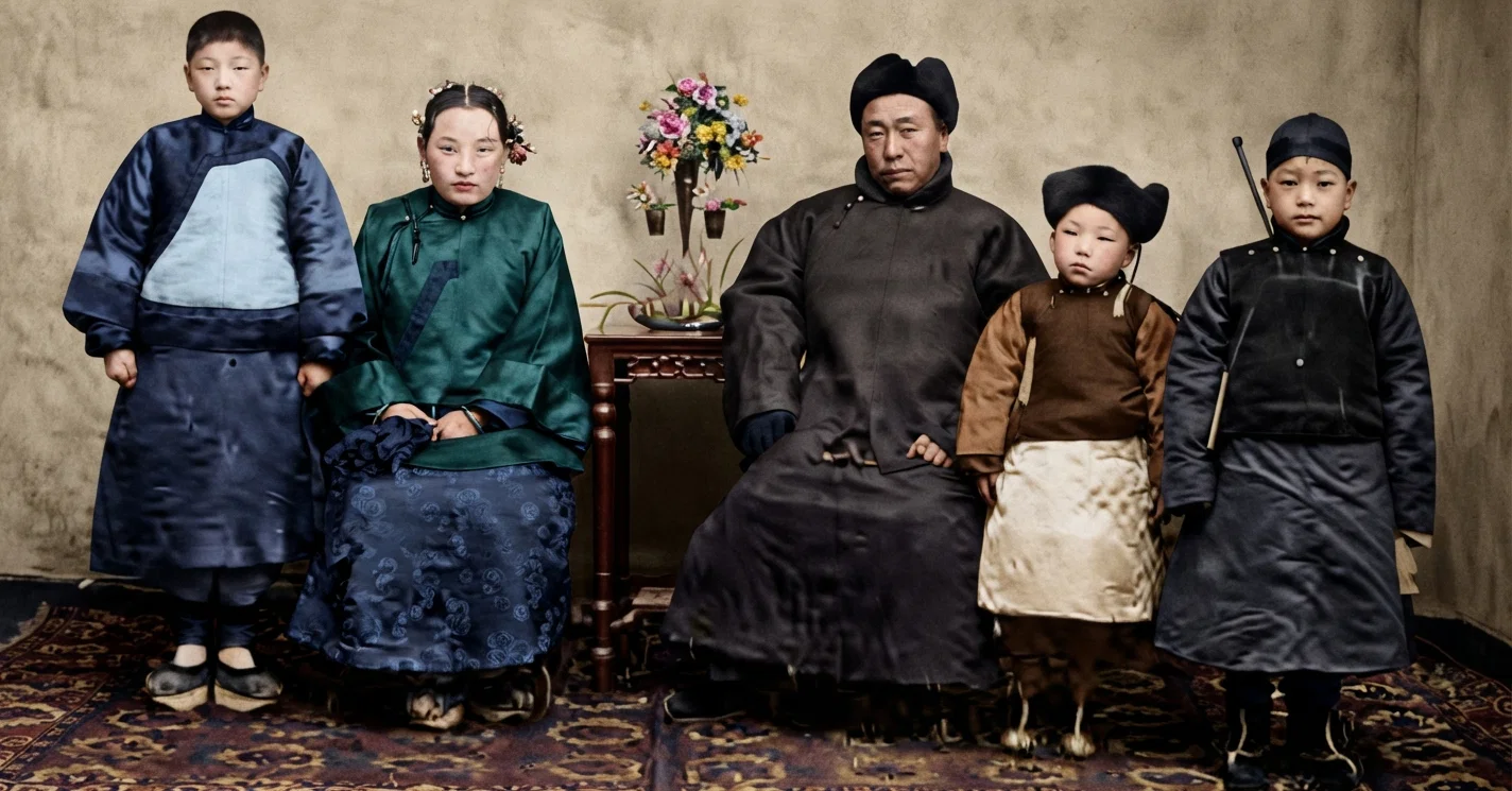 The Chinese Christian Family Whose Experience Is Related in the Accompanying Article.