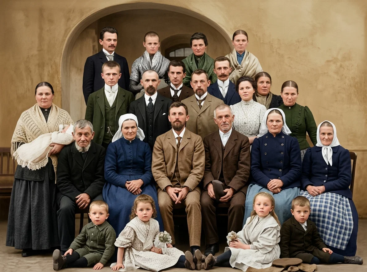 GROUP OF AUSTRIAN BELIEVERS