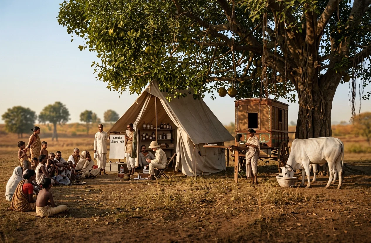Itinerating Dispensary among Santals, India