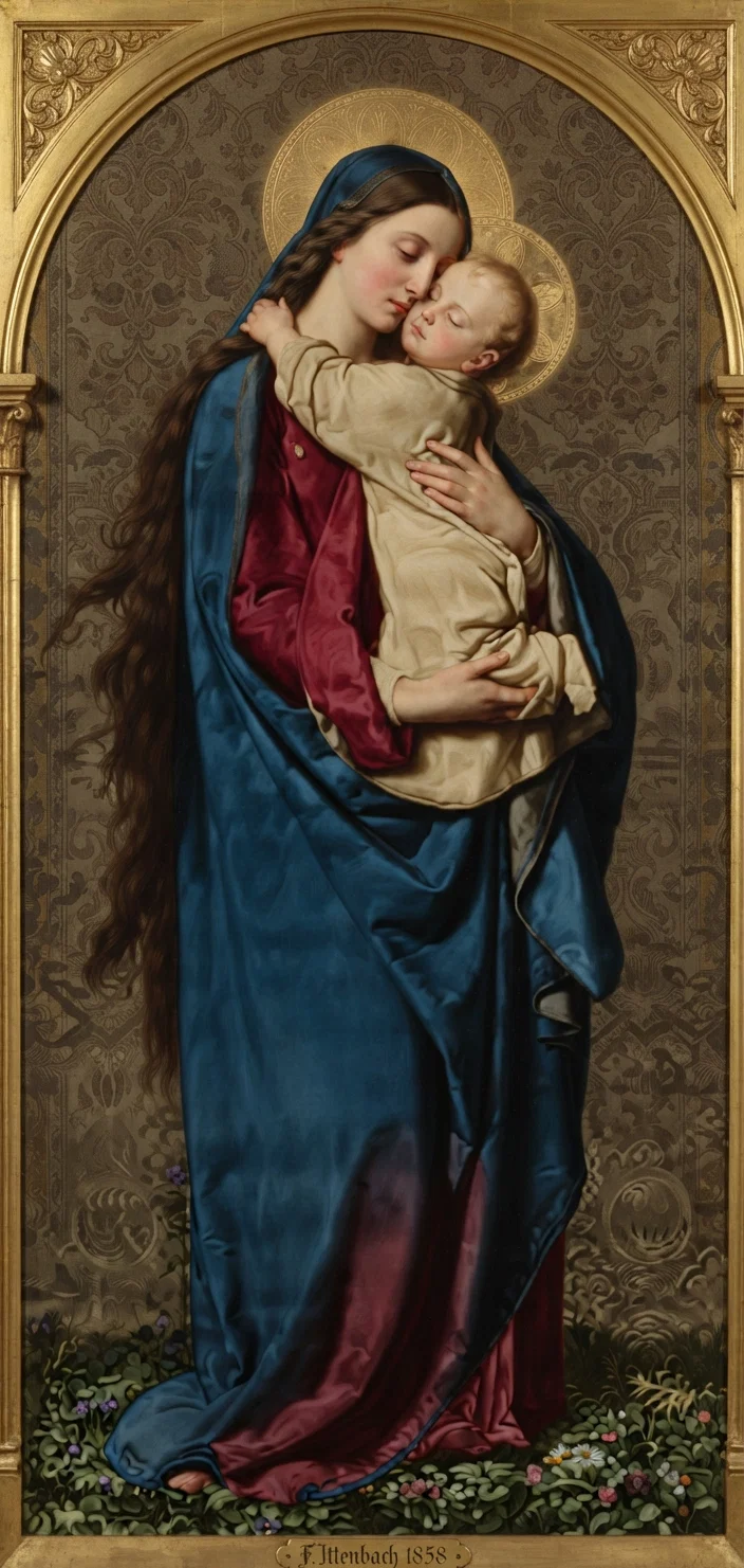 F. Ittenbach. Madonna and Child Representing Parental Love.