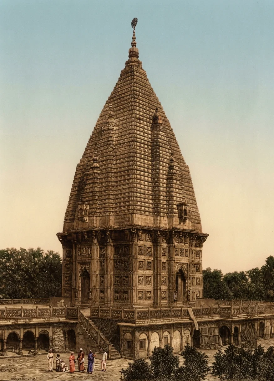Great Temple at Benares, India.