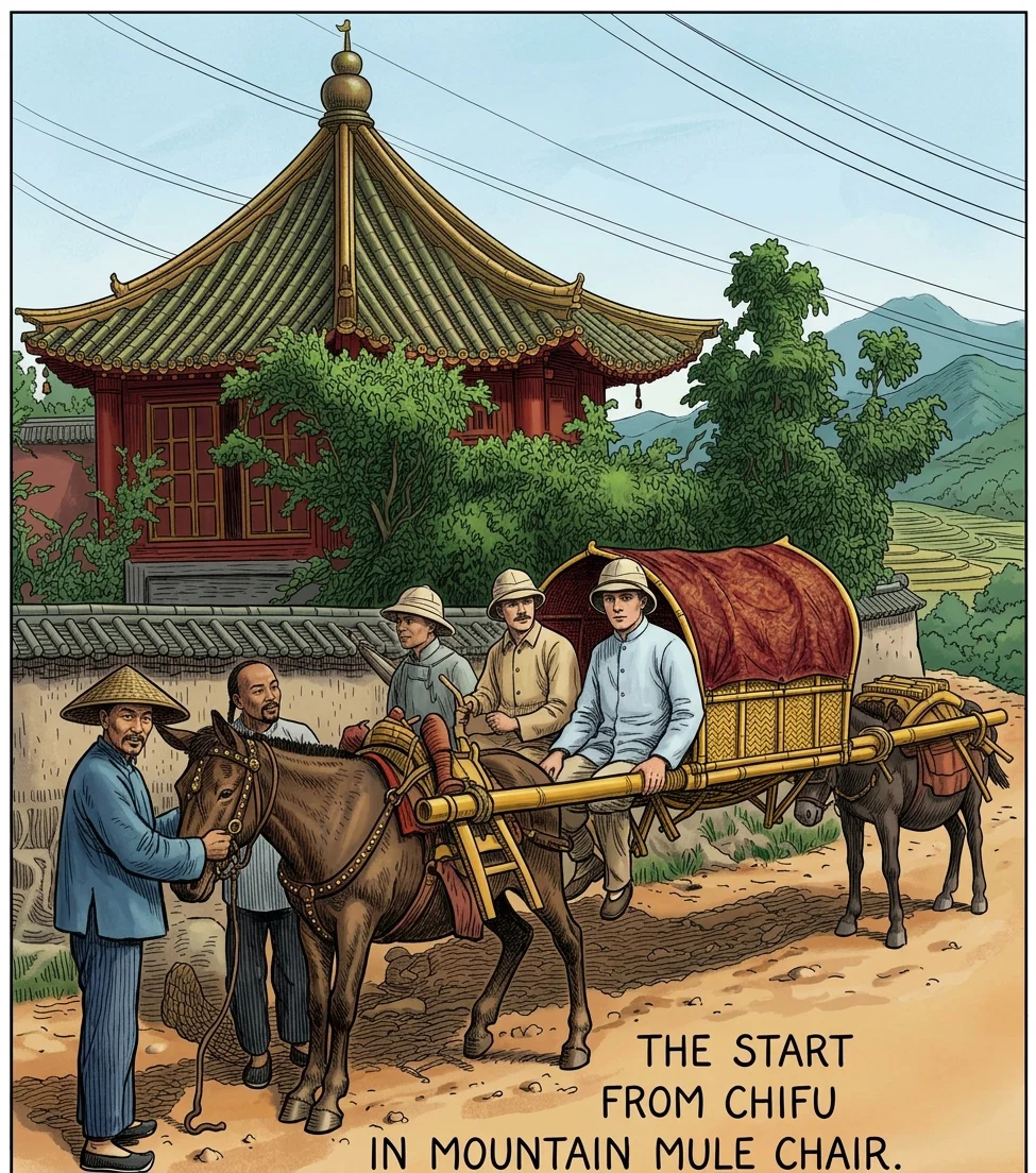 THE START
FROM CHIFU
TO MOUNTAIN MULE CHAIR.