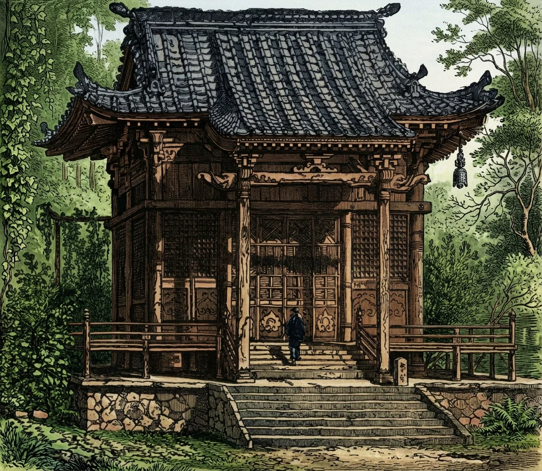 A BUDDHIST TEMPLE.