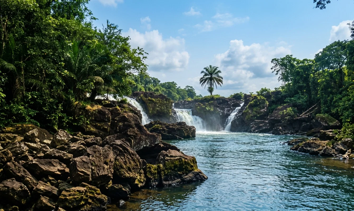KIRIMA FALLS, FREETOWN, SIERRA LEONE, WEST AFRICA