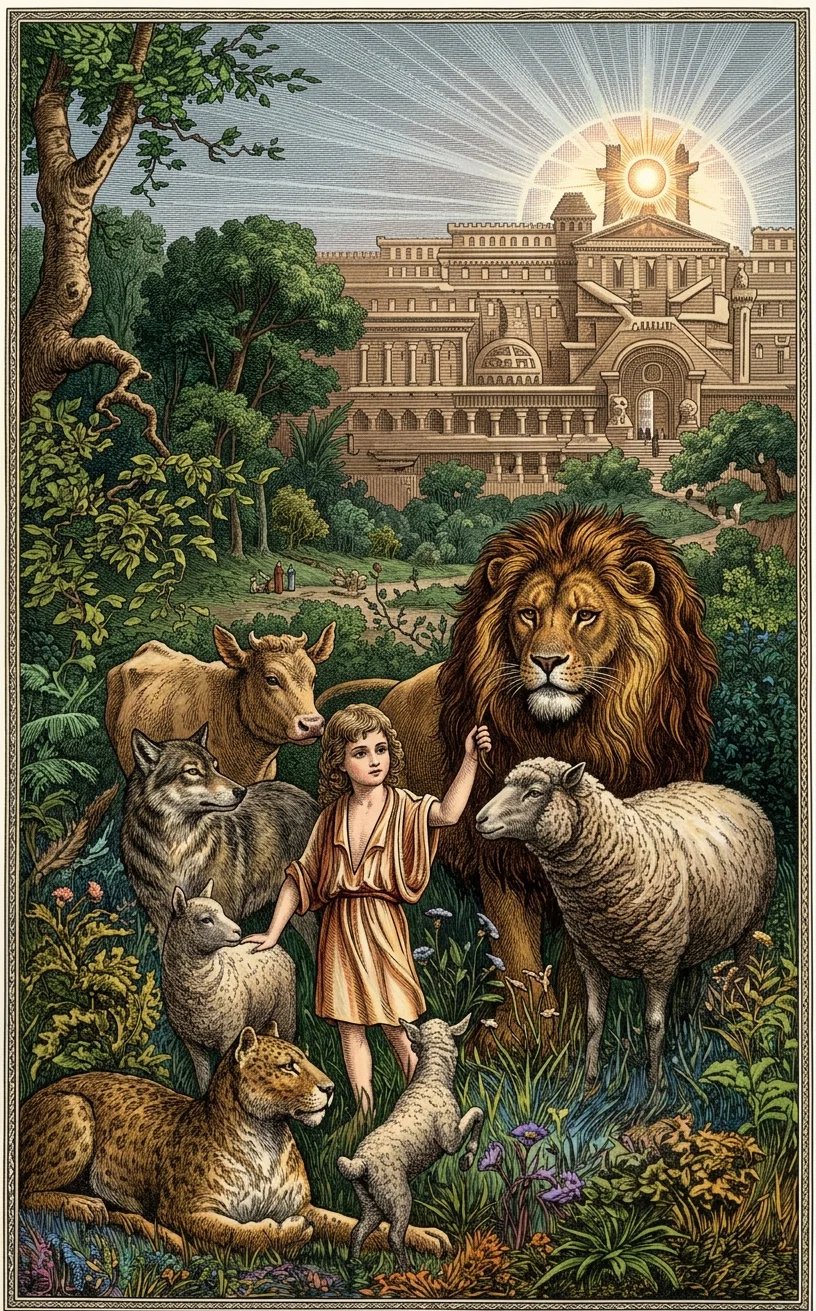 "They shall not hurt nor destroy in all My holy mountain; for the earth shall be full of the knowledge of the Lord, as the waters cover the sea." When all creation owns God's rule, "a little child shall lead them."