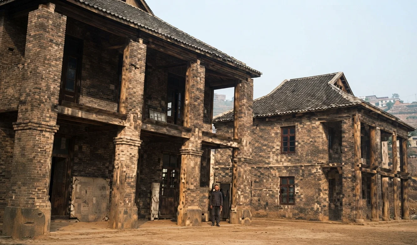 Houses for missionaries built at Lo Wan Ho, China, by J. J. Westrup, in 1913